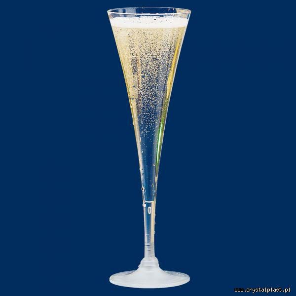 Kieliszek do szampana 0,1l litra PC- szkłopodobny przeźroczyste szkłopodobne kieliszki