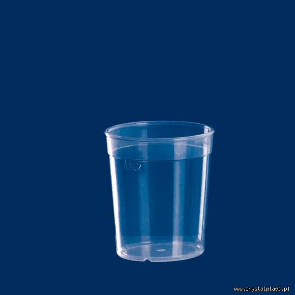 Plastikowy kubek transparentny PP 0,2l litra kubki plastikowe transparentne przeźroczyste