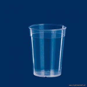 Plastikowy kubek transparentny PP 0,4l litra kubki plastikowe transparentne przeźroczyste