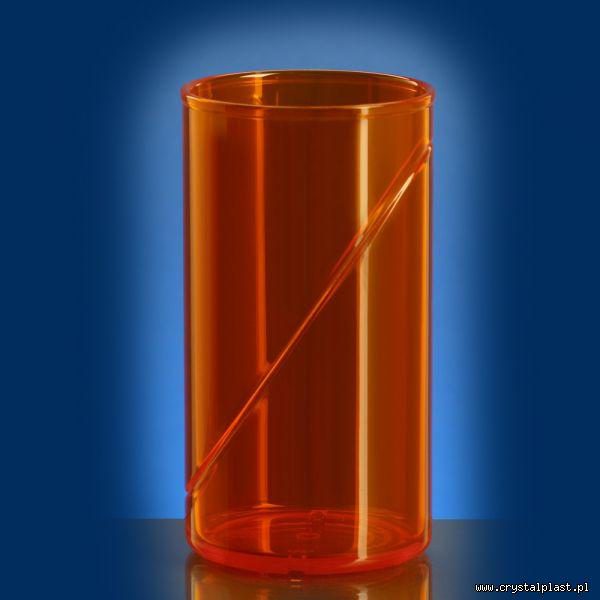 plastikowa szklanka 0,25 l litra SAN pomarańczowa pomarańczowe szklanki plastikowe