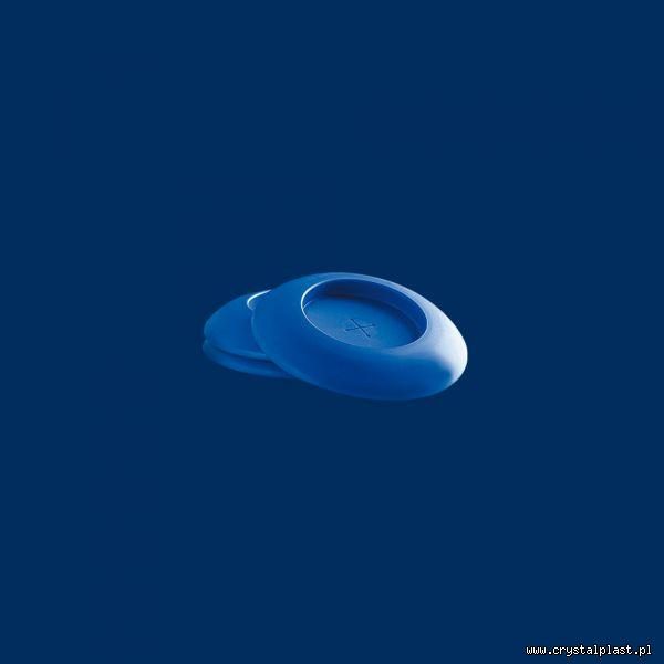 Plastikowa góra i dół 0,3l niebieska PE Open Air Cup 0,3 l litra pokrywka pokrywki górna podstawka podstawki dolna do kubków kubka z otworem na słomkę słomka